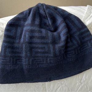 Authentic Blue Versace Beanie